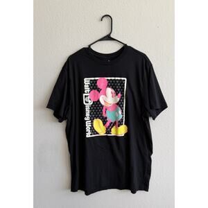 Walt Disney World Mickey Mouse Neon Pink Graphic Shirt – Adult Large